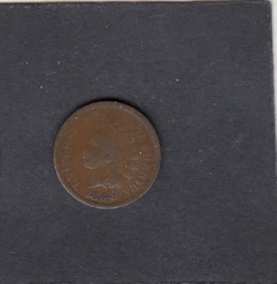 Beschrijving: 1 Cent INDIAN HAED